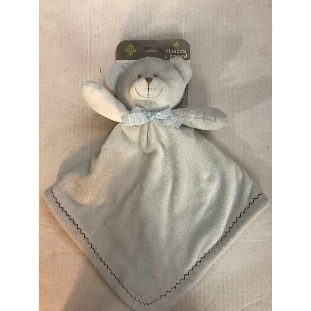 Blankets & Beyond NUNU Lovey Blue/Gray Security Blanket NEW Cozy Comfy Kidcore